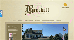Desktop Screenshot of brockettfuneralhome.com