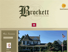 Tablet Screenshot of brockettfuneralhome.com